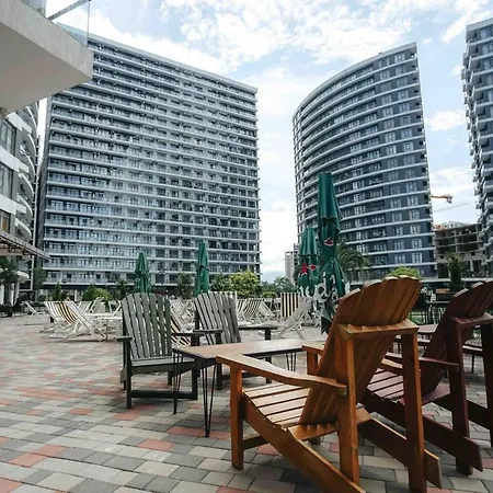 Gg Home - New, Cozy Studio In White Sails With Sea View On 12Th Floor Batumi Zewnętrze zdjęcie