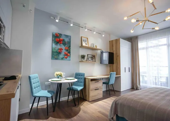 Gg Home - New, Cozy Studio In White Sails With Sea View On 12Th Floor